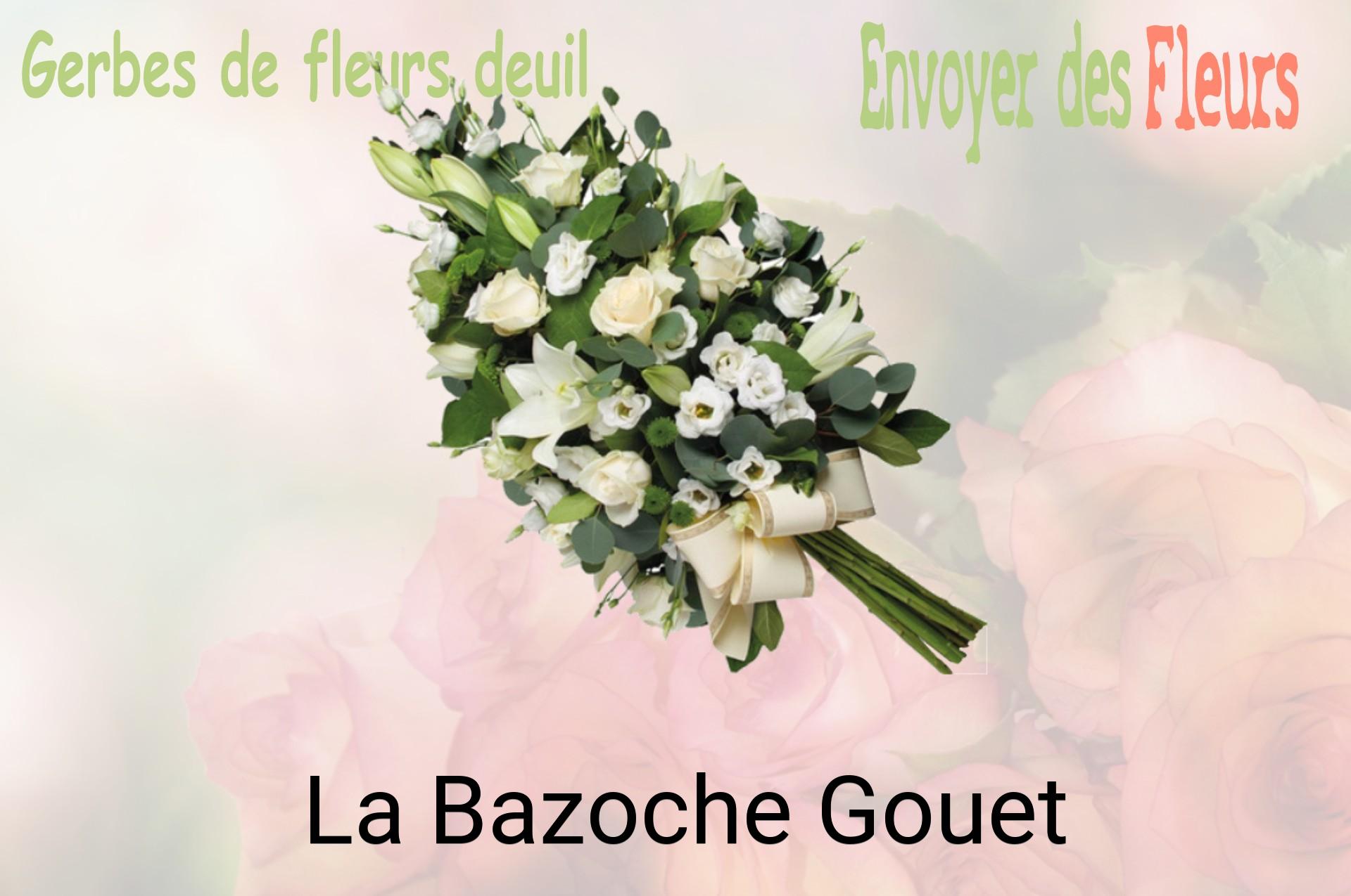 Gerbe de fleurs de deuil livrée à La Bazoche-Gouet